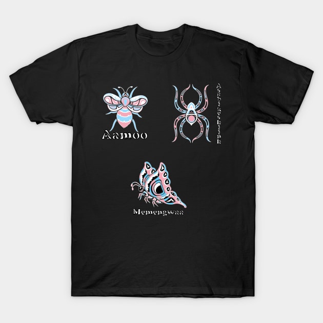 Transgender Indigenous Buggies T-Shirt by KendraHowland.Art.Scroll